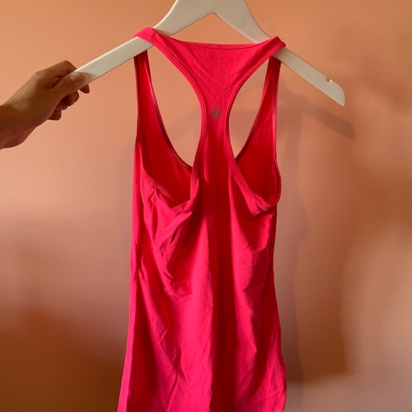 LULULEMON BRIGHT PINK ZIPPER TANK TOP - Picture 2 of 2